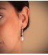 Pendientes de novia Jane Seymour Oro Blanco 9K Perla