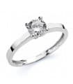 Solitaire or blanc Ammon 18 Carats