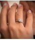 Solitaire blanche Luz 18 Carats