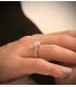 Solitaire blanche Luz 18 Carats