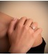 Solitaire blanche Luz 18 Carats