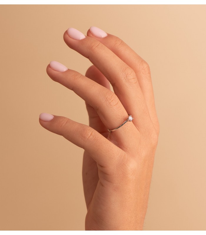 Bague pour Femme Or blanc Davos 18K