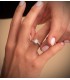Solitario blanco Rosalinda 18 Ktes
