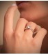 Solitario blanco Rosalinda 18 Ktes