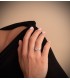 Solitario blanco Rosalinda 18 Ktes