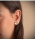 Boucles d'oreilles puces Or Zarina cœur 18K 8mm, pour femme