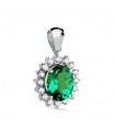 Colgante Galadriel OB 18K Esmeralda 1.74 Q Diamantes