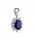 Anhänger Eowyn Saphir & Diamant 750 Weißgold