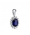 Colgante Sybil Oro 18K Zafiro y Diamantes