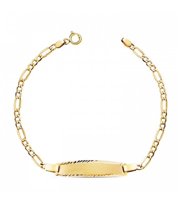 Esclava de oro | Regalos de comunión personalizados. Pulseras con grabado para niños.