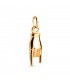 Colgante mano italiana oro 18K 22,5 mm, amuleto de la suerte.