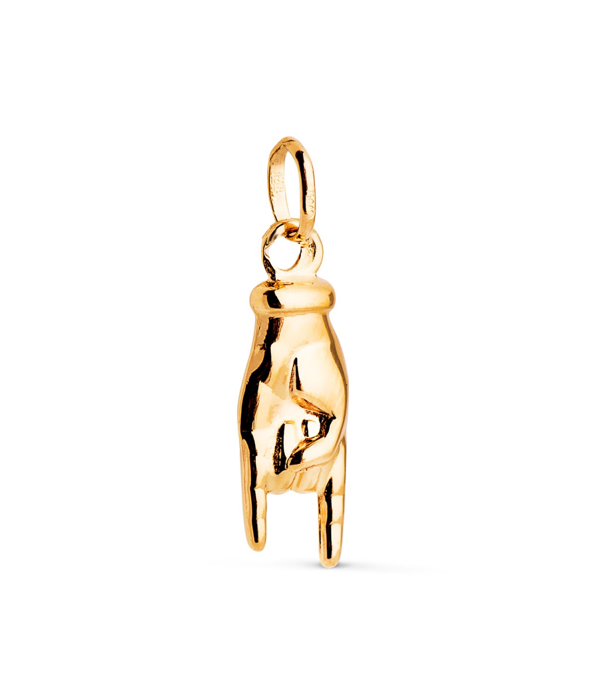 Colgante manita de oro unisex, joyas hombre y mujer - Oro 18K 22,5 mm Amuleto italiano