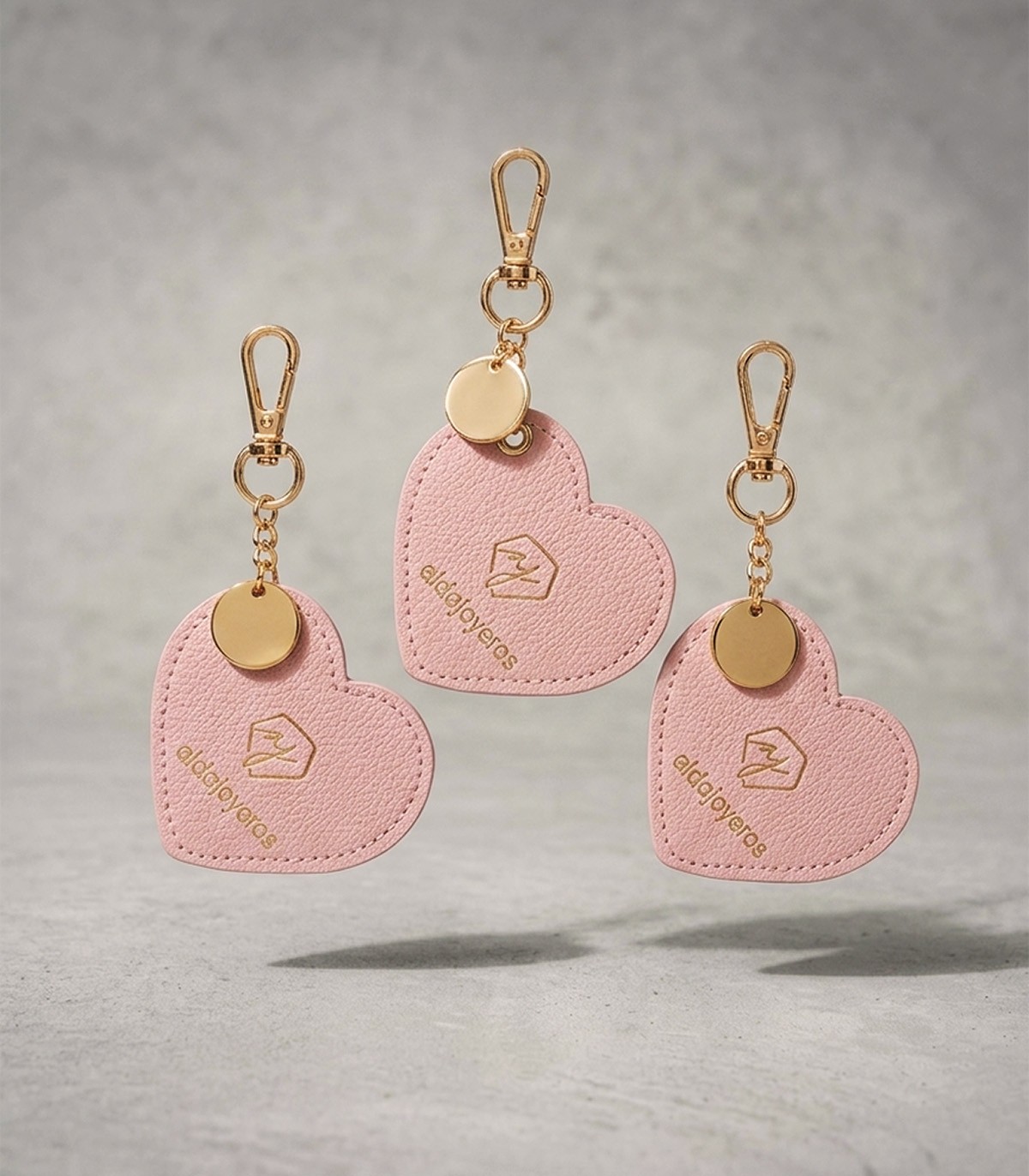 Portachiavi Charm Cuore Alda Joyeros - Rosa