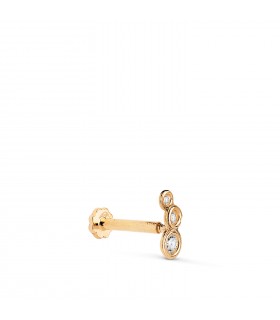 Piercing de oreja de oro, Trepador mini circonitas | Piercings en la oreja, pendientes pequeños mujer