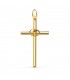 Ehekreuz mit Eheringen aus 18 Karat Gelbgold, 31 mm – Geschenk zum Hochzeitstag