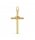 Ehekreuz mit Eheringen aus 18 Karat Gelbgold, 27,5 mm – Geschenk zum Hochzeitstag
