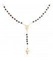 Rosario in oro 18kt con sfere onice