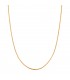 Cadena Espiga 45 cm oro amarillo 18 Kilates - Cadena retorcida de oro para mujer