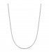 Cadenita plana de oro blanco de 750, de 1,2 mm y 45 cm de largo, ideal como collar o gargantilla para mujer.