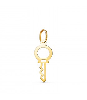 Colgante Llave Oro Amarillo 18K 18,5 mm - colgantes para enamorados y parejas | regalos de San Valentín