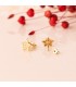 Stern Ohrstecker aus Gold und Zirkonia, 9 mm | Damenschmuck
