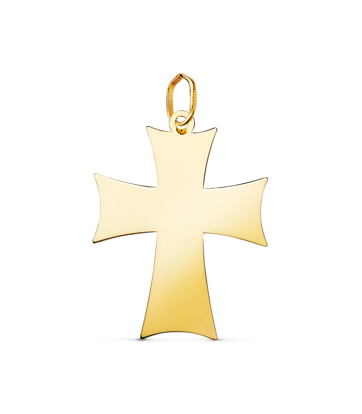 Tatzenkreuz Anhänger aus 18K 750 Gelbgold, Maße 26,5 mm | Goldkreuz
