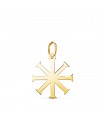 Kreuz 8 verlaufenden 18K Gold 16mm | 22498-16
