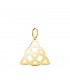 Triquetra Trinity-Knoten Anhänger 18K Gelbgold – keltische und katholische Symbole – Goldanhänger