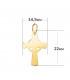 Ciondolo con croce celtica, 22 mm – oro lucido 750 | Croce d'oro