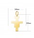 Ciondolo con croce di San Damiano, 22 mm – oro lucido 750 | Croce d'oro per uomo e donna