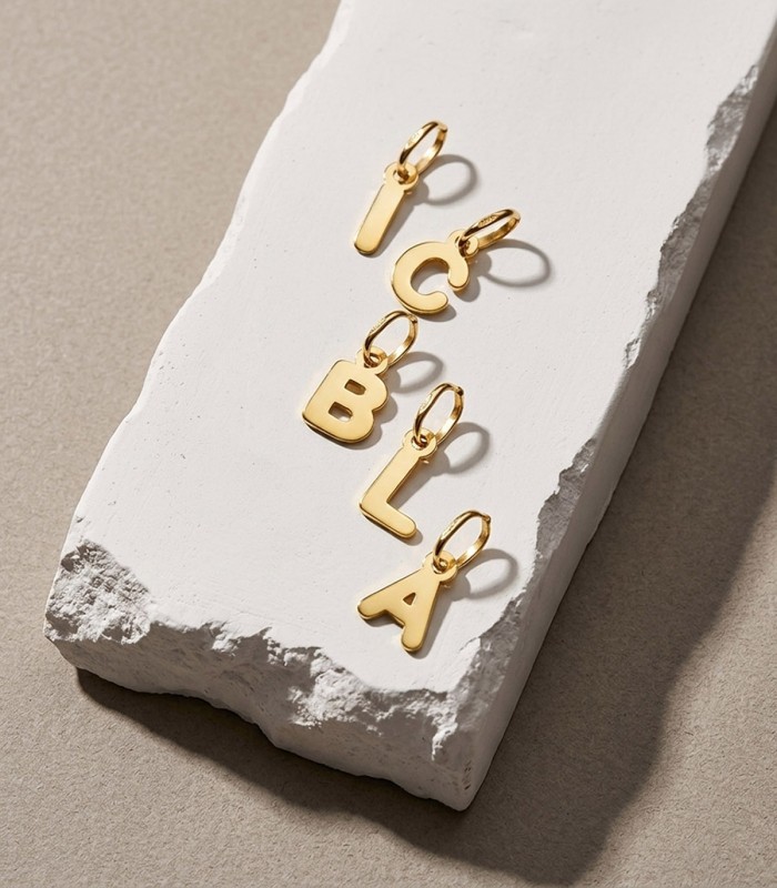 Initiale B Pendentif or 750