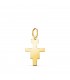 Kettenanhänger Damianskreuz, 18 mm – glänzend 750 Gold | Goldkreuz