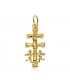 Kreuz von Caravaca aus 750er Gelbgold (18 Karat) 20 mm - Krankheiten Schutzsymbol