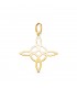 Pendentif Nœud de sorcière, porte-bonheur et amulette de protection, 22 mm - Pendentifs pour femme en or 18 carats