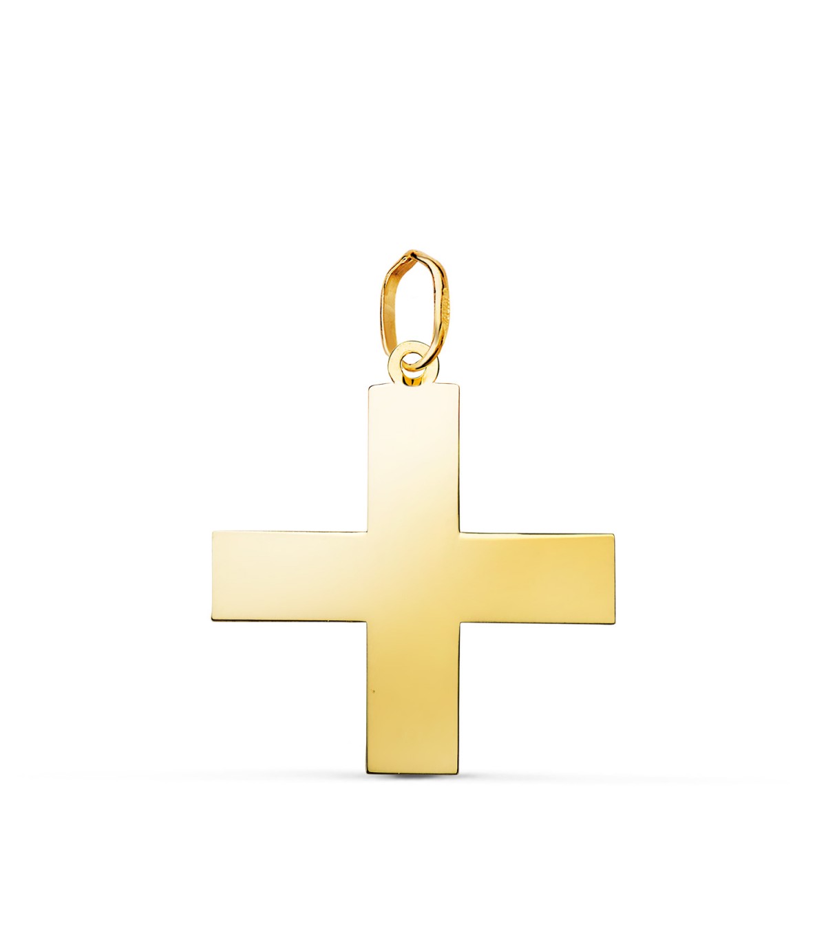 Croix grecque 22 mm – or 750 brillant | Croix en or pour homme ou femme