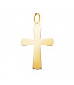 Croix plate simple or jaune 750 29mm