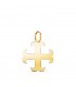 Cruz de ocho puntas, oro de 750, brazos en forma de ancla, 17 mm | Símbolo heráldico, cruz de San Benito y cruz templaria.