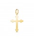 Goldkreuz Kleeblatt, 22 mm | Kreuze Gold 18K für Herren, Damen oder Kinder