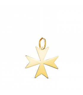 Croce a otto punte, oro giallo 750, 16 mm | Croce di Malta (San Giovanni)