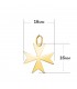 Malteserkreuz Gelbgold 18K 16mm