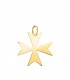 Colgante cruz de ocho puntas, oro de 750, 20 mm | Símbolo heráldico, cruz de Malta (San Juan).