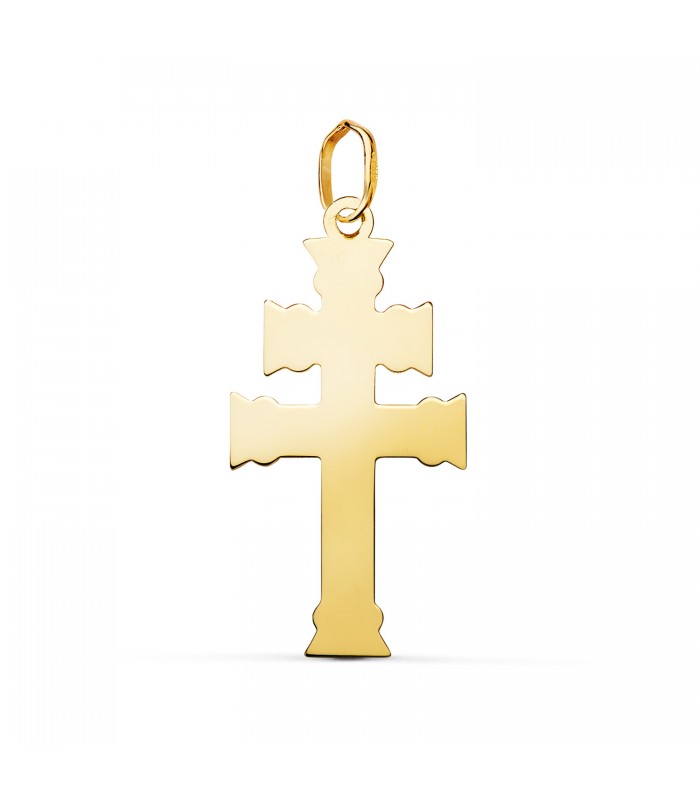 Patriarchenkreuz, Symbol von Caravaca und Lothringer | Goldanhänger – christlicher Anhänger und Kruzifix