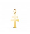 Ciondolo croce patriarcale oro 750 22mm