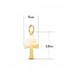 Colgante Cruz de Caravaca en oro amarillo 18K 18 mm, tipo de cruz patriarcal | Crucifijos y cruces