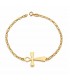 Ägyptisches Kreuz aus Gold, Armband mit Ankerkette