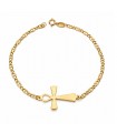 Bracelet pour femme or jaune 18 Carats Croix de vie