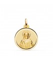 Sagrado Corazón de Jesús Bisel Oro 18K 20 mm