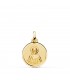 Sagrado Corazón de Jesús Bisel Oro 18K 16 mm