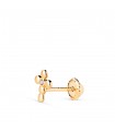Piercing oreille Or jaune 375 Croix