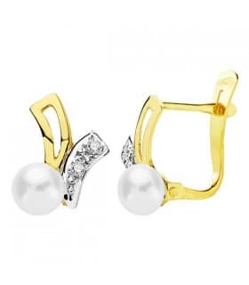 Pendientes oro BI Plácida